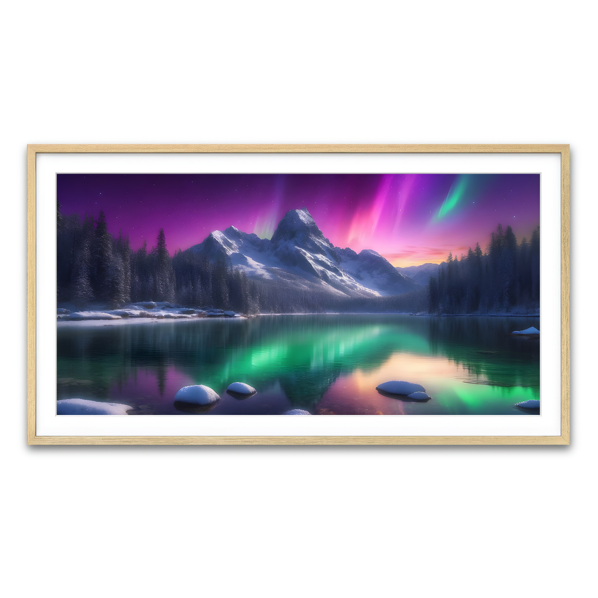 Framed Print 2x1 Natural