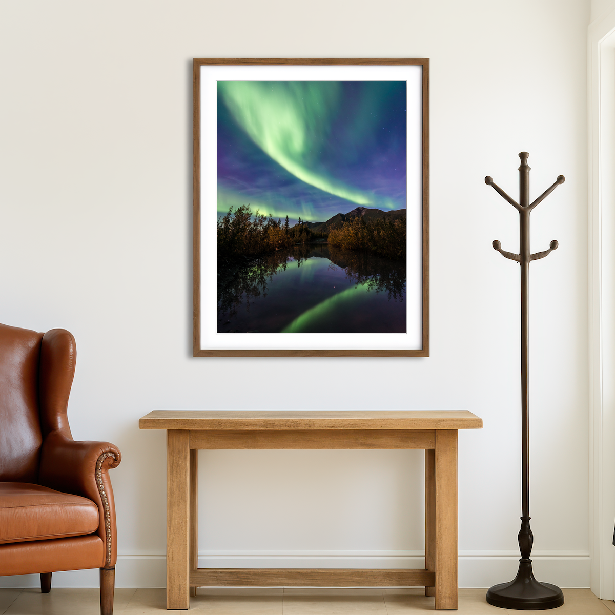 AUTO-MOCKUP ROOM | Aurora Reflections Wall Art