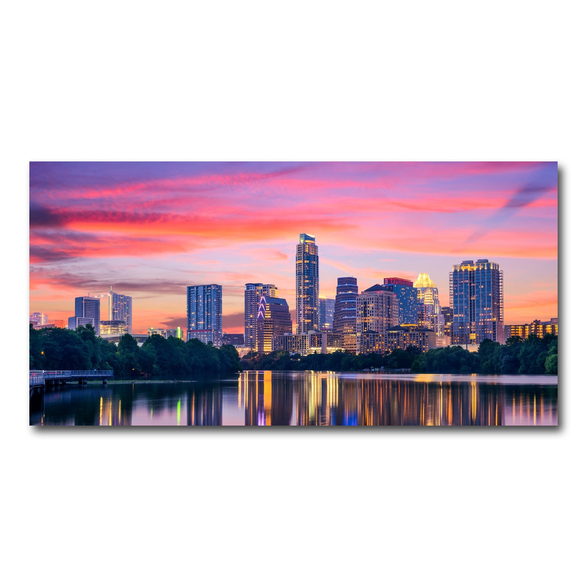 AUTO-MOCKUP WHITE | Austin At Night | 1 Piece | Gallery Wrap Canvas | group=2x1
