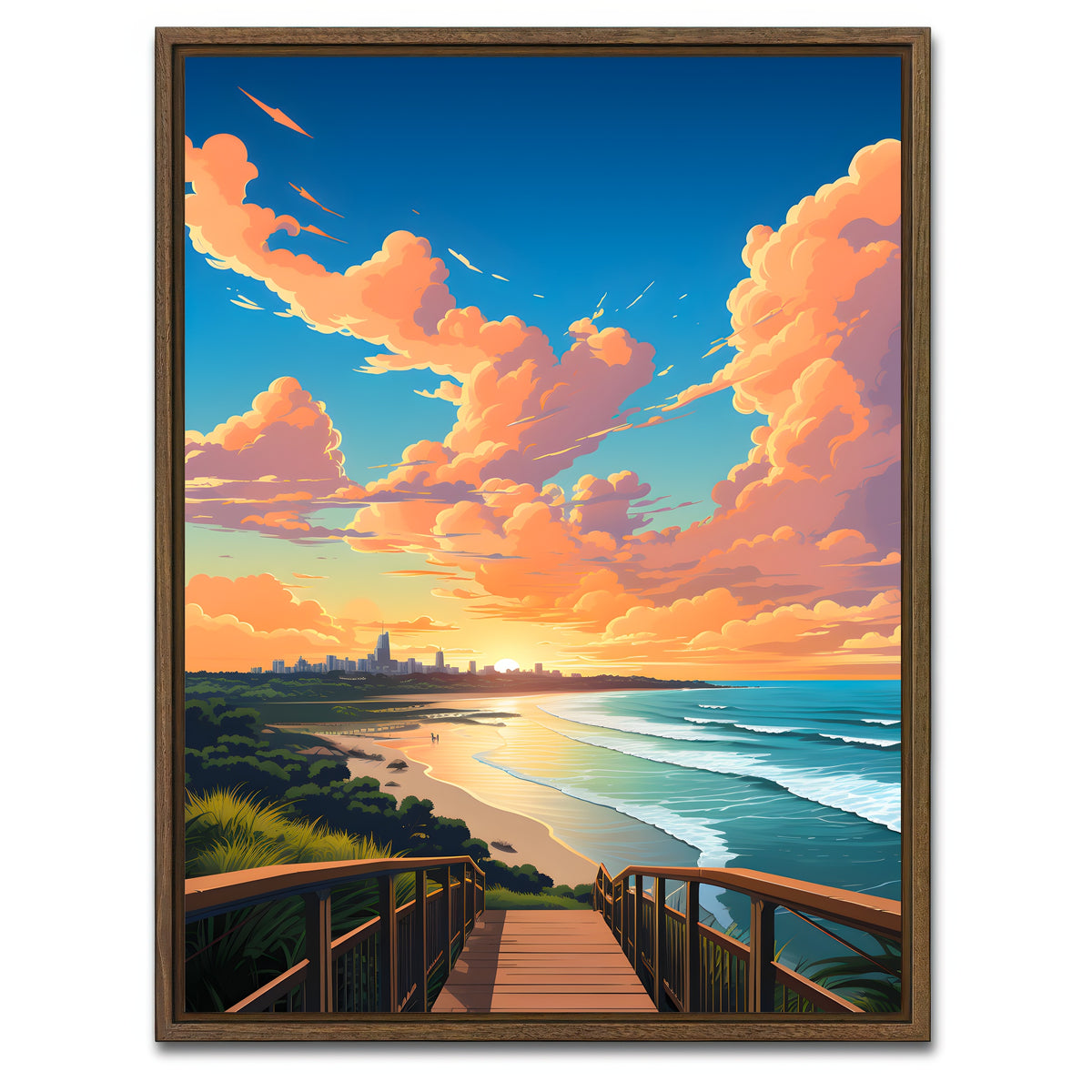 Framed Print 3x4 White