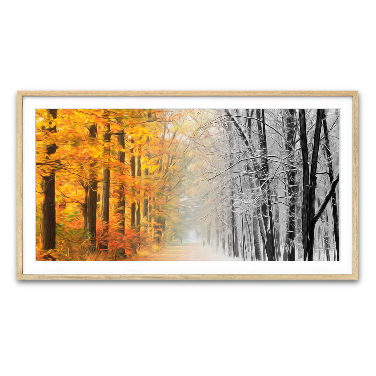 Framed Print 2x1 Natural