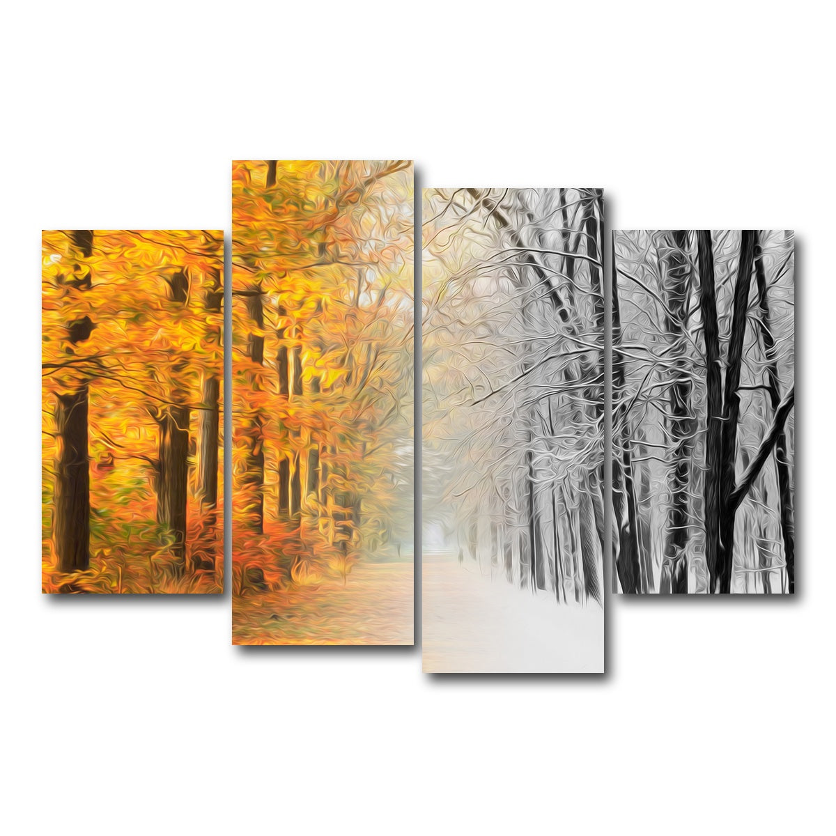 AUTO-MOCKUP WHITE | Autumn-Winter | 4 Piece | Gallery Wrap Canvas | group=4_short
