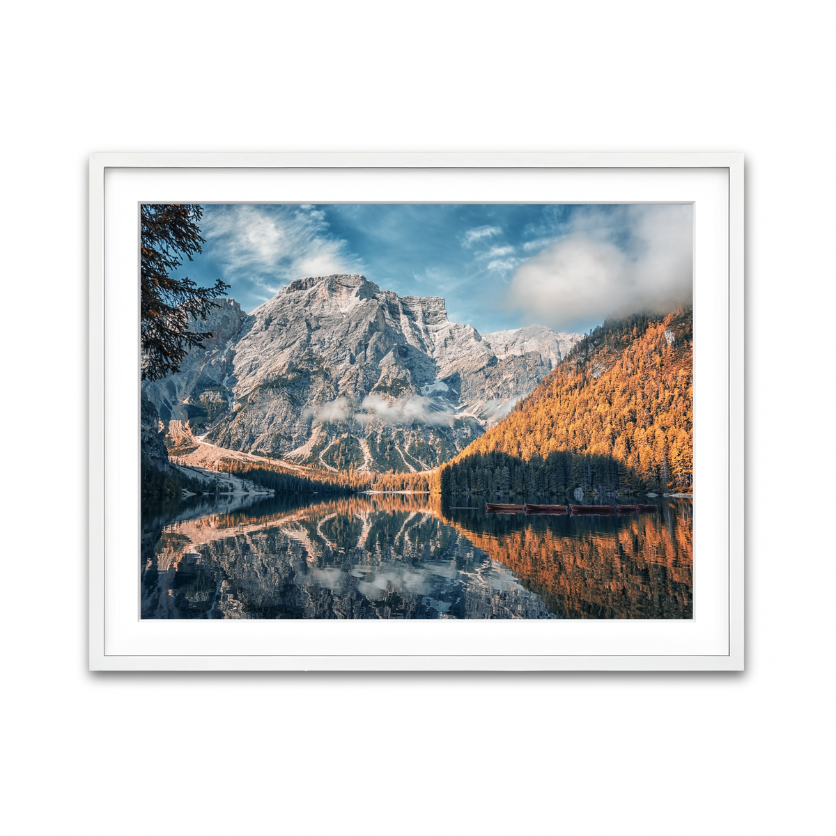 Framed Print 4x3 White