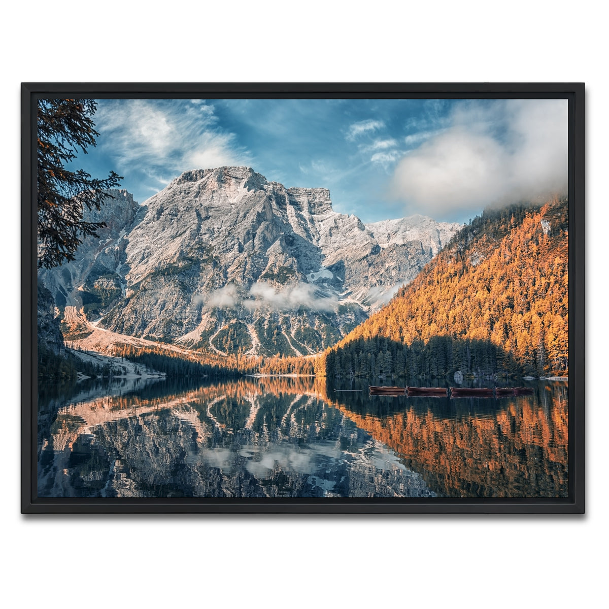 AUTO-MOCKUP WHITE | Autumn In Braies | 1 Piece | Black Framed Canvas | group=4x3