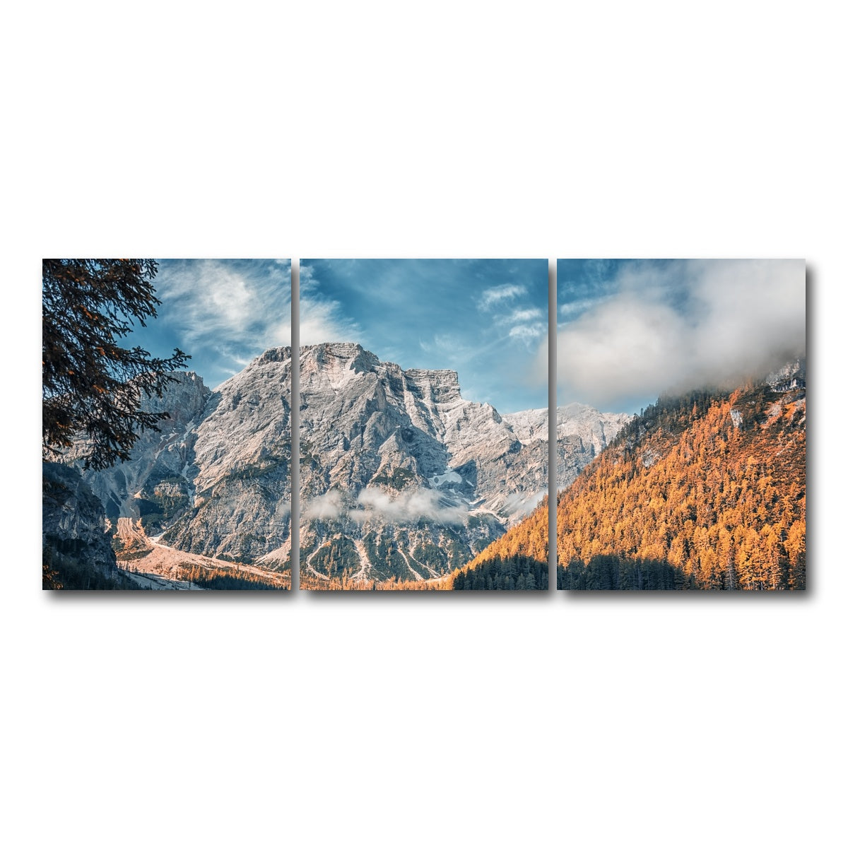 AUTO-MOCKUP WHITE | Autumn In Braies | 3 Piece | Gallery Wrap Canvas | group=18x24