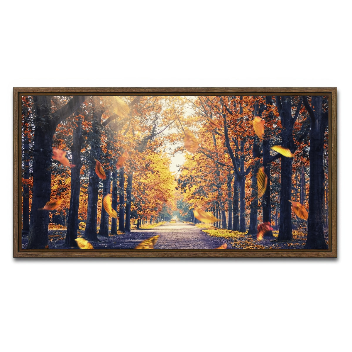 AUTO-MOCKUP WHITE | Autumn In Holland | 1 Piece | Walnut Framed Canvas | group=2x1