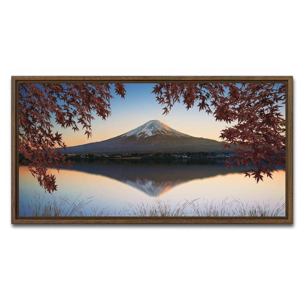 AUTO-MOCKUP WHITE | Autumn In Japan | 1 Piece | Walnut Framed Canvas | group=2x1