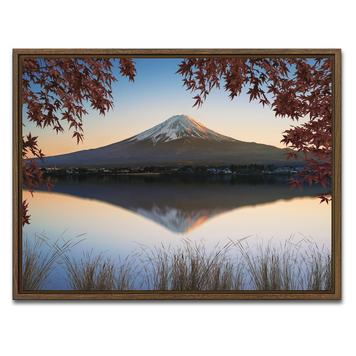 AUTO-MOCKUP WHITE | Autumn In Japan | 1 Piece | Walnut Framed Canvas | group=4x3