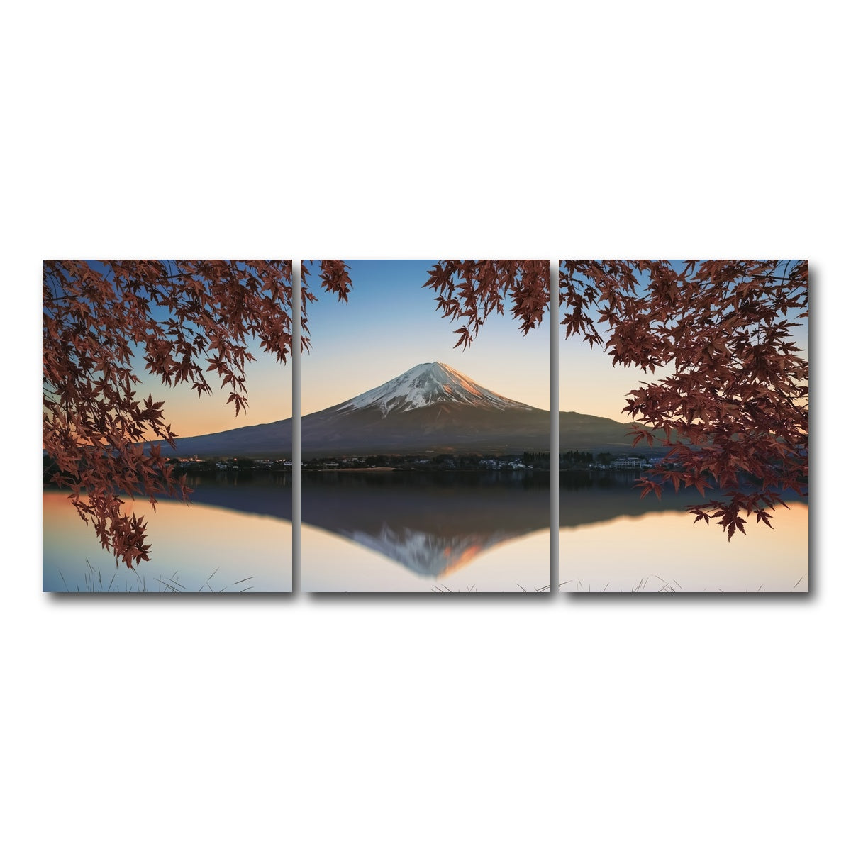 AUTO-MOCKUP WHITE | Autumn In Japan | 3 Piece | Gallery Wrap Canvas | group=18x24