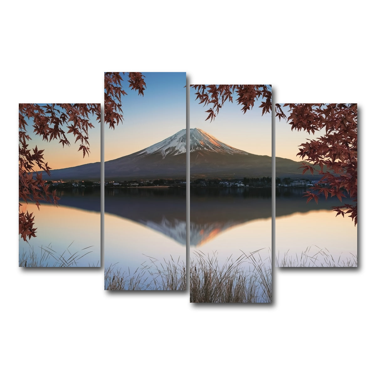 AUTO-MOCKUP WHITE | Autumn In Japan | 4 Piece | Gallery Wrap Canvas | group=4_short