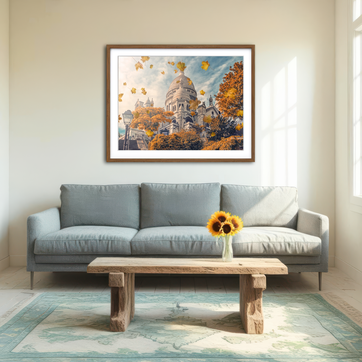 AUTO-MOCKUP ROOM | Autumn In Montmartre Wall Art