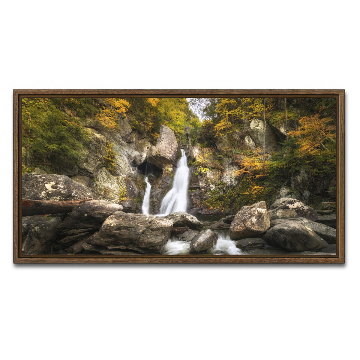 AUTO-MOCKUP WHITE | Autumn Treasure | 1 Piece | Walnut Framed Canvas | group=2x1