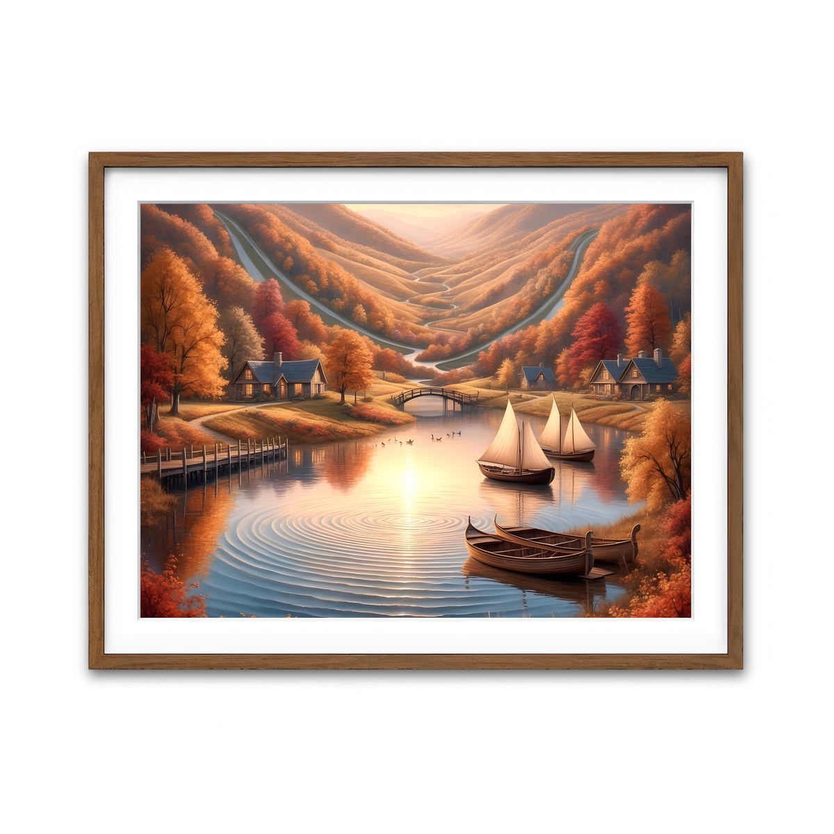 Framed Print 4x3 Walnut
