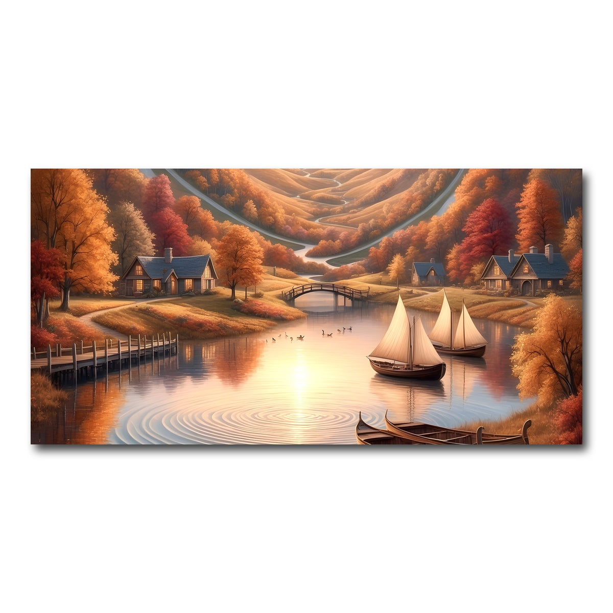 AUTO-MOCKUP WHITE | Autumn Voyage | 1 Piece | Gallery Wrap Canvas | group=2x1