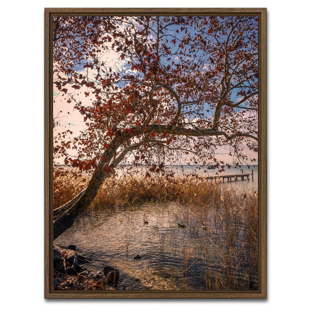 AUTO-MOCKUP WHITE | Autumn | 1 Piece | Walnut Framed Canvas | group=3x4