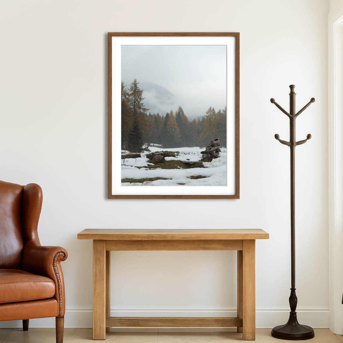 AUTO-MOCKUP ROOM | Autumn or Winter Wall Art