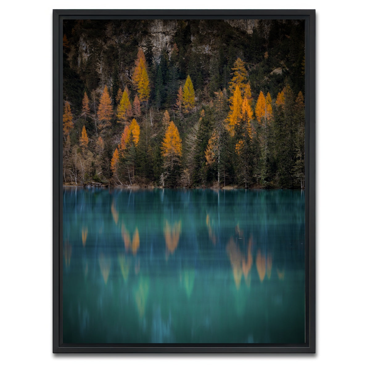 AUTO-MOCKUP WHITE | Autumn reflections | 1 Piece | Black Framed Canvas | group=3x4