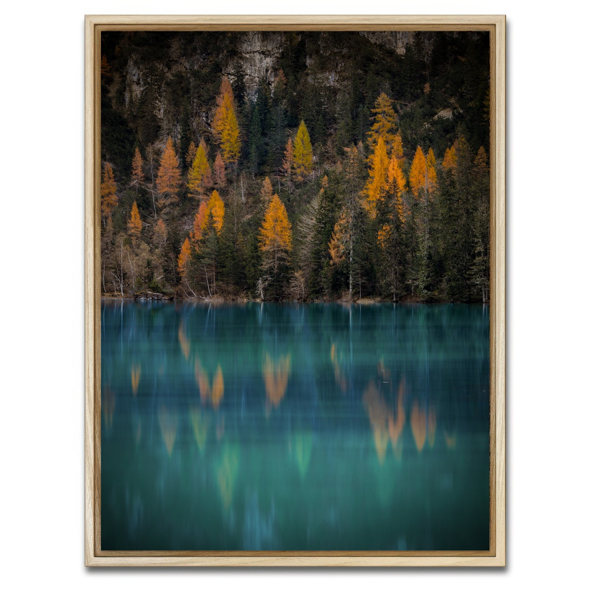 AUTO-MOCKUP WHITE | Autumn reflections | 1 Piece | Natural Framed Canvas | group=3x4