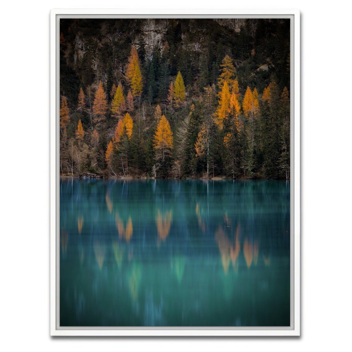 AUTO-MOCKUP WHITE | Autumn reflections | 1 Piece | White Framed Canvas | group=3x4
