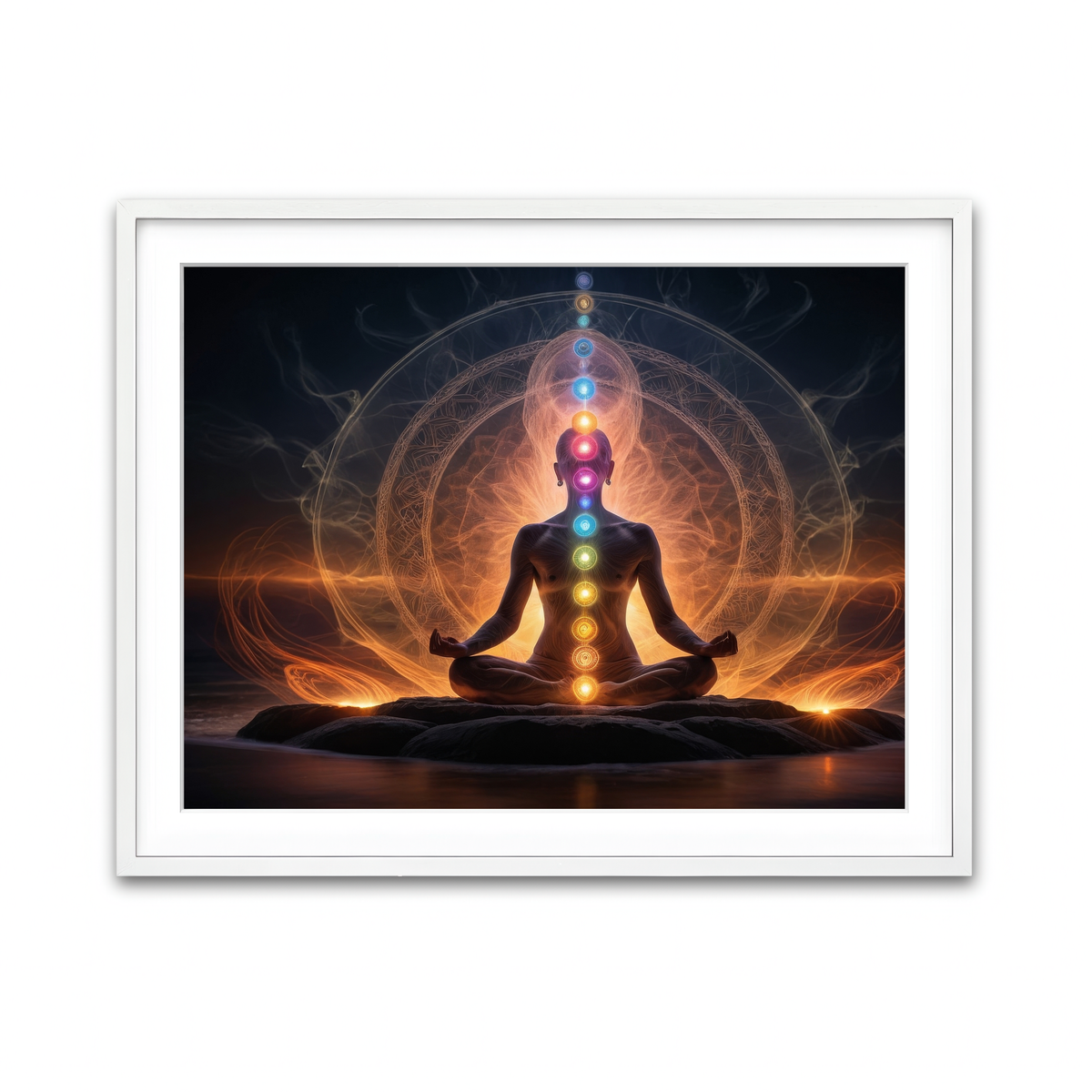 Framed Print 4x3 White