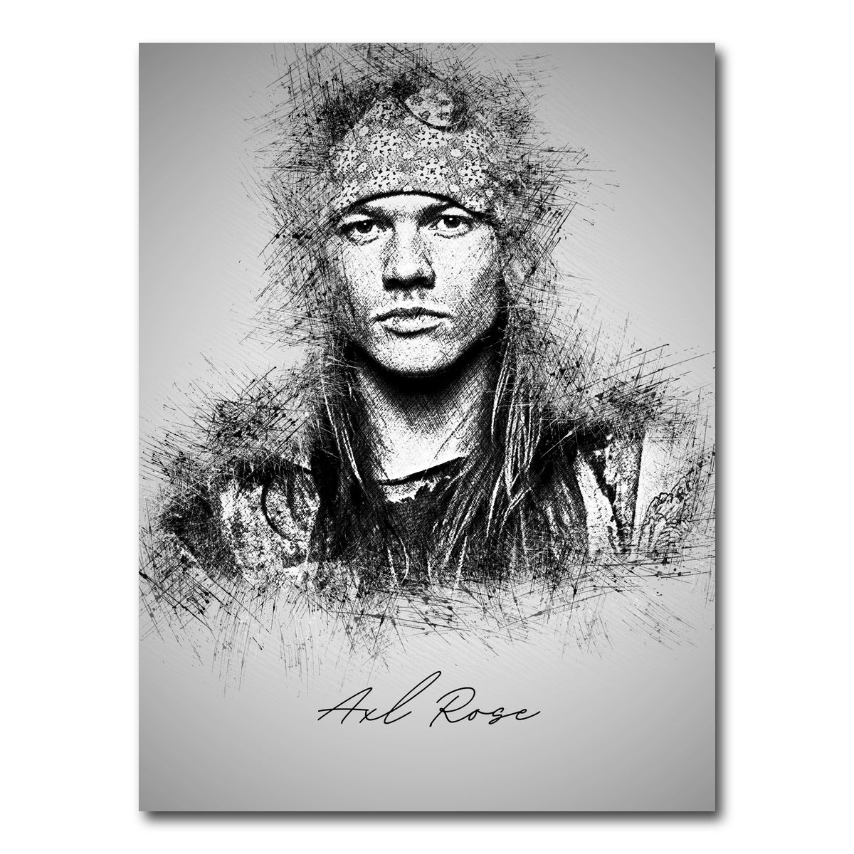AUTO-MOCKUP WHITE | Axl Rose | 1 Piece | Gallery Wrap Canvas | group=3x4