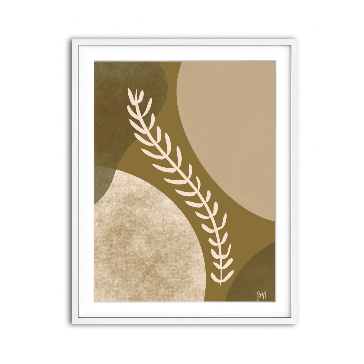 Framed Print 3x4 White