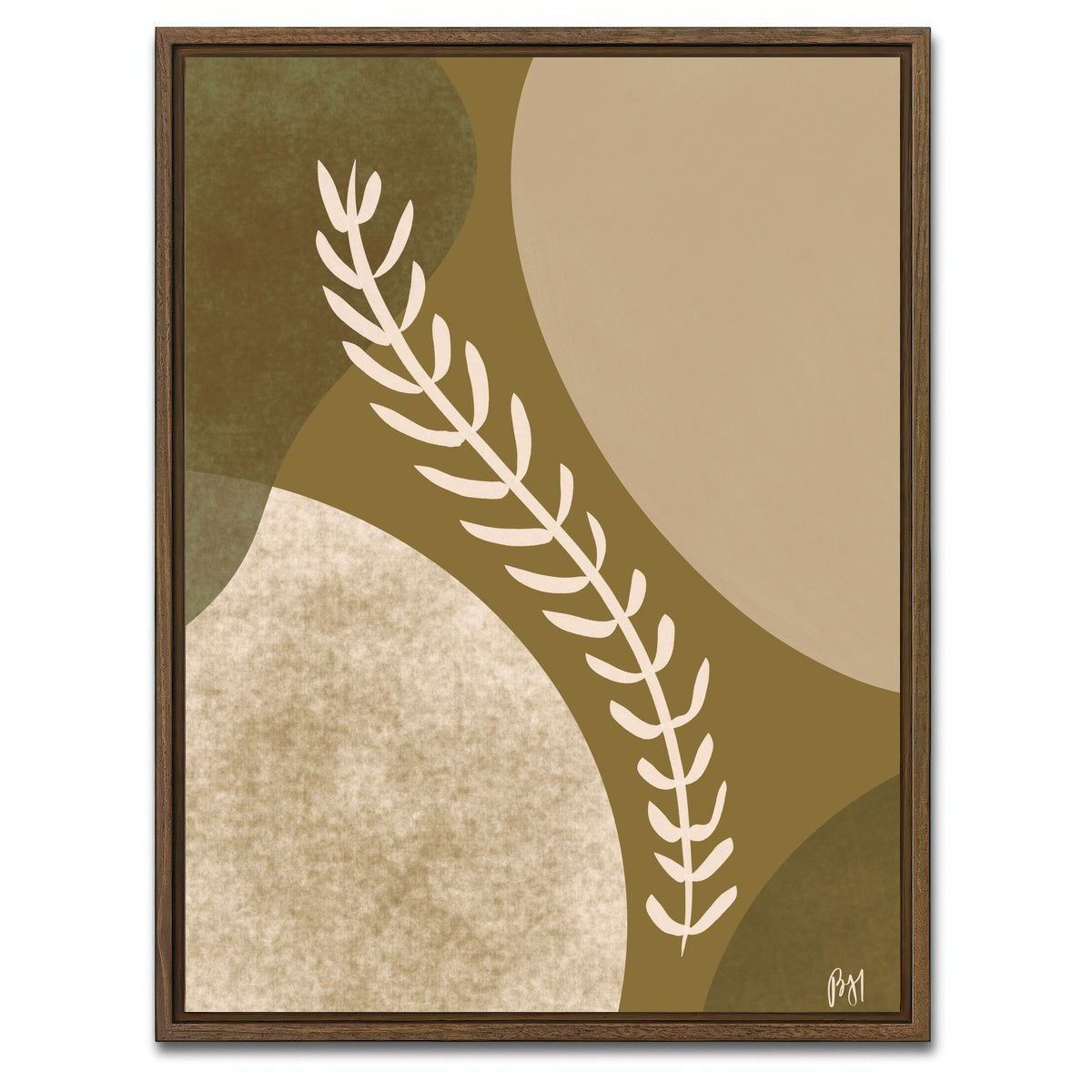 AUTO-MOCKUP WHITE | BACK TO EARTH | 1 Piece | Walnut Framed Canvas | group=3x4