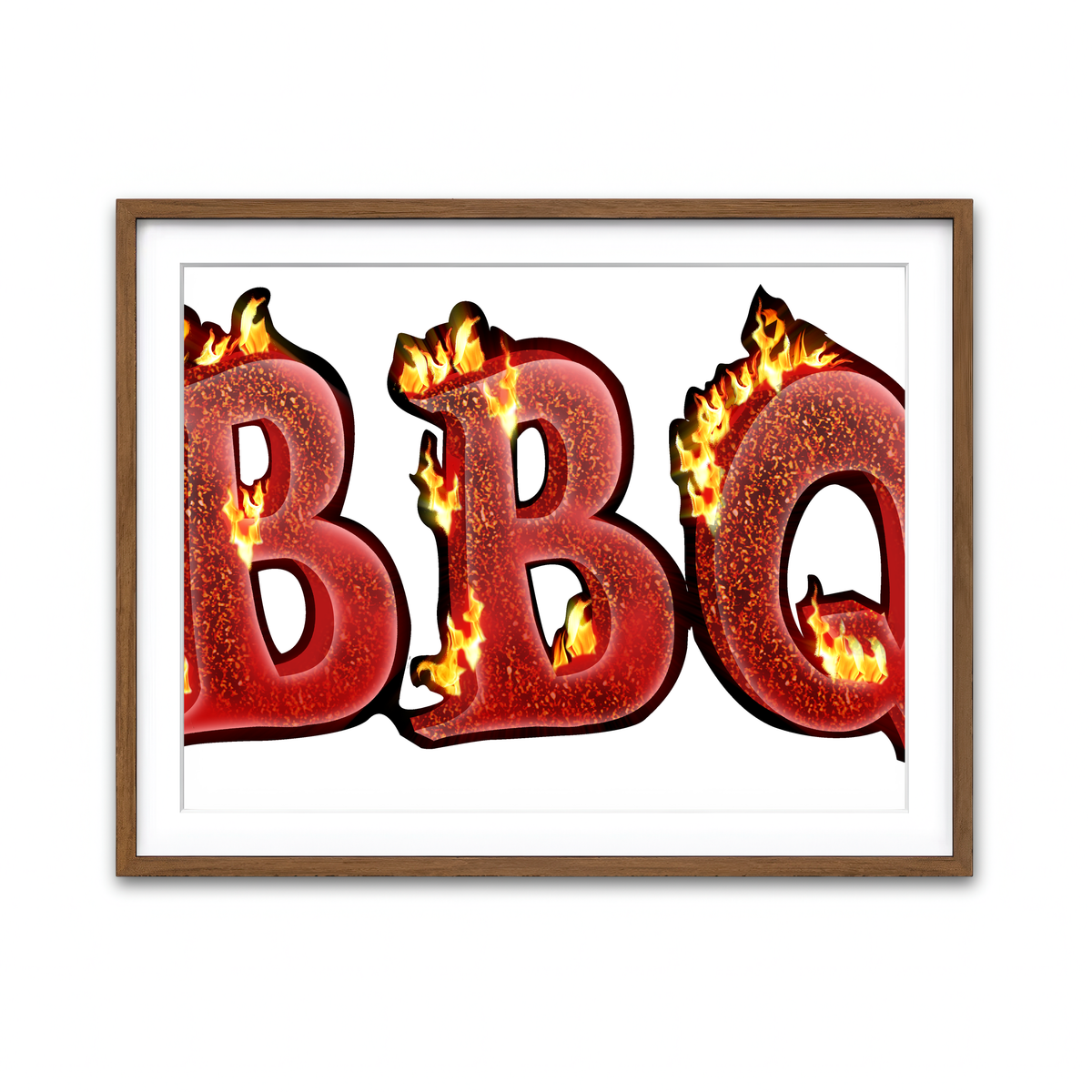 Framed Print 4x3 Walnut