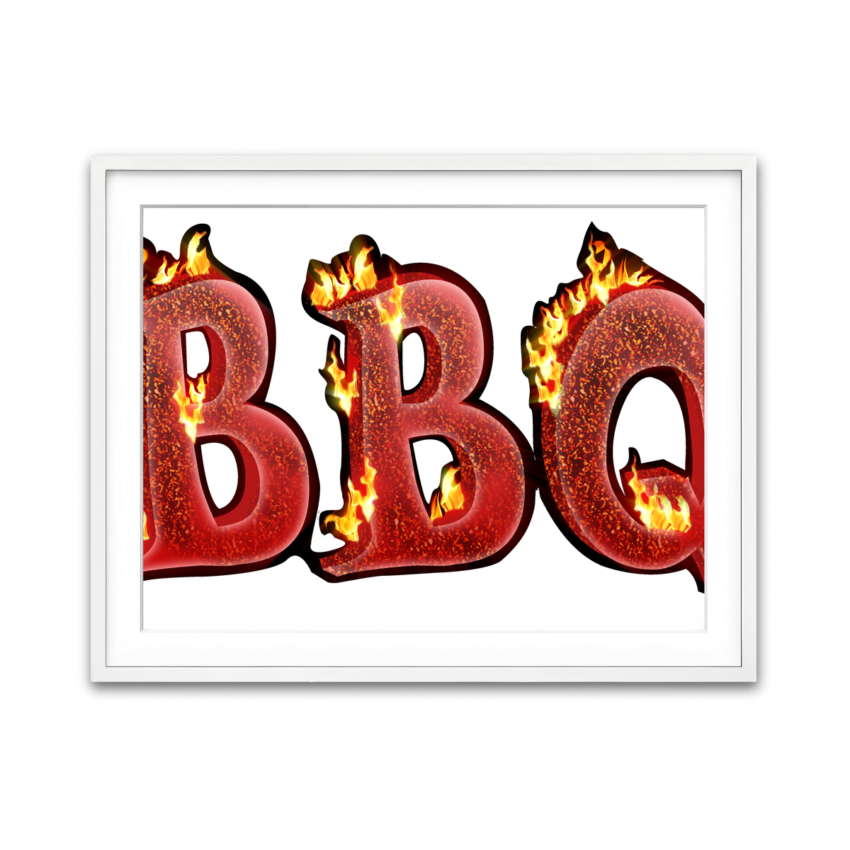 Framed Print 4x3 White