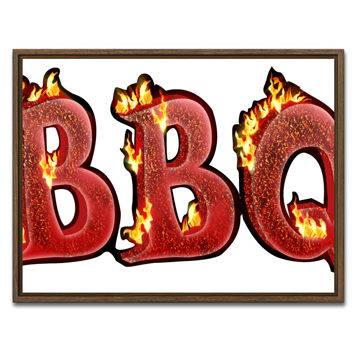 AUTO-MOCKUP WHITE | BBQ | 1 Piece | Walnut Framed Canvas | group=4x3