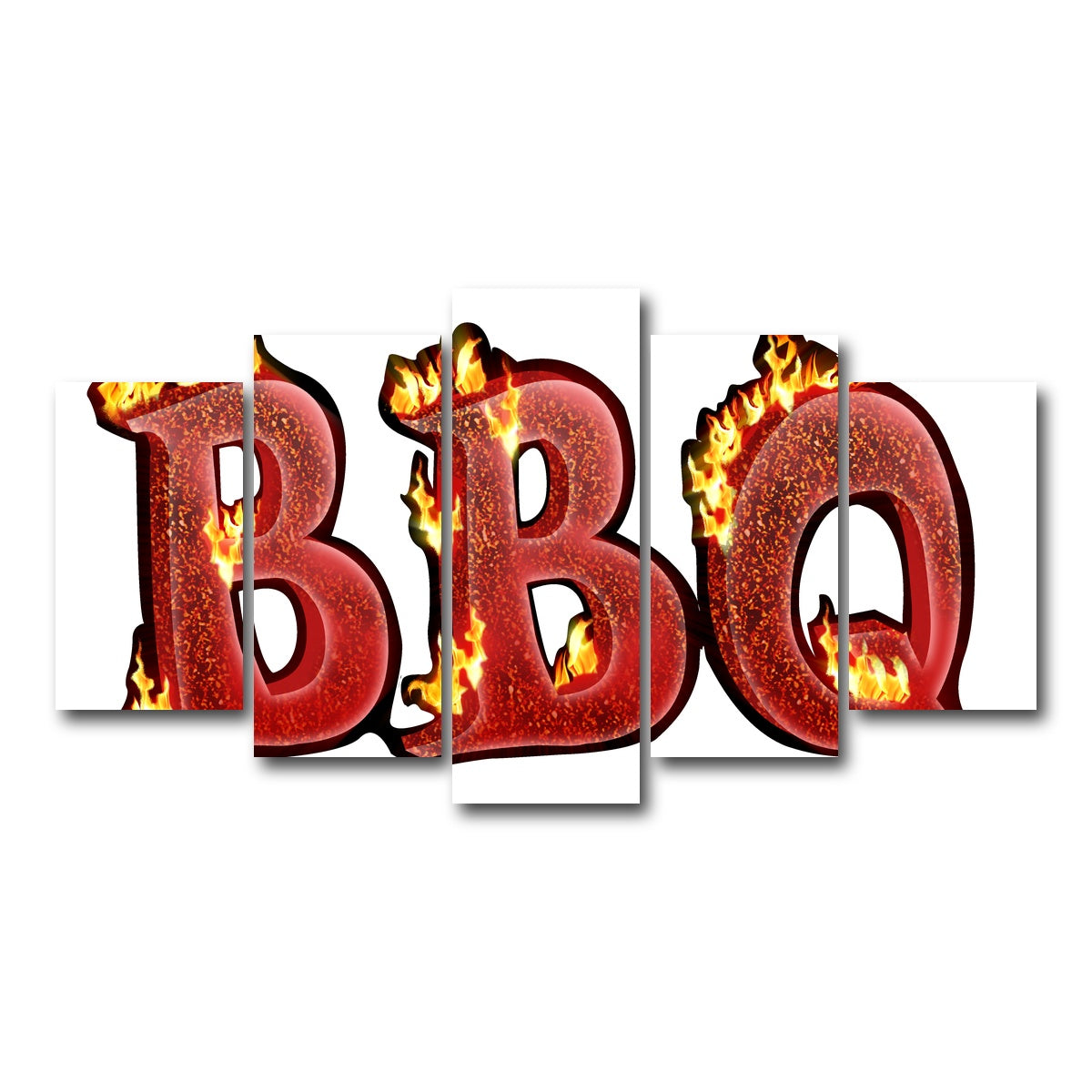 AUTO-MOCKUP WHITE | BBQ | 5 Piece | Gallery Wrap Canvas | group=5_normal