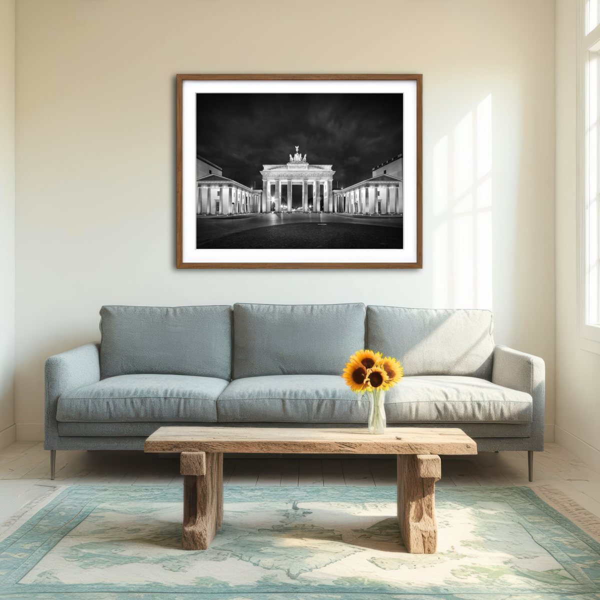 AUTO-MOCKUP ROOM | Berlin Brandenburg Gate Wall Art