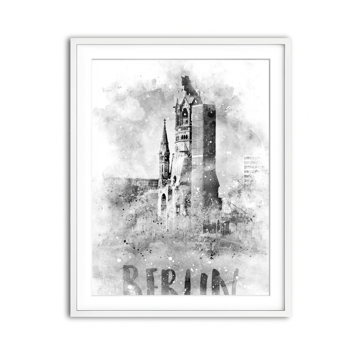 Framed Print 3x4 White