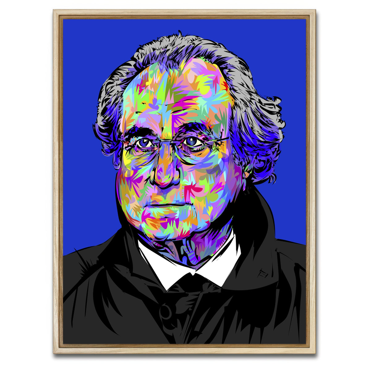AUTO-MOCKUP WHITE | BERNIE MADOFF | 1 Piece | Natural Framed Canvas | group=3x4