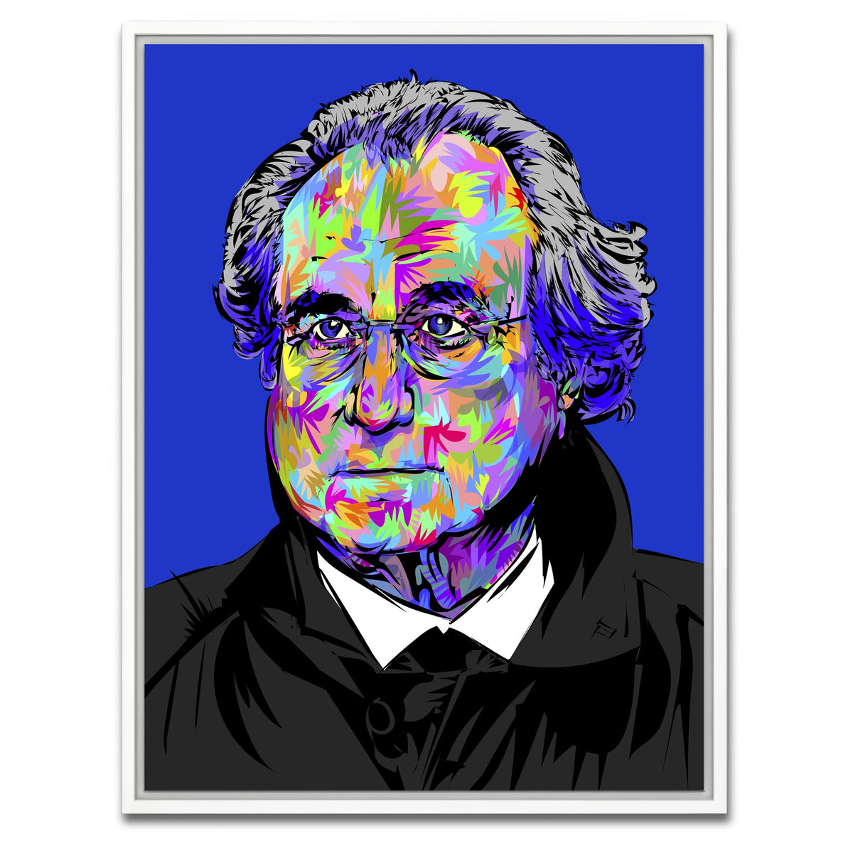 AUTO-MOCKUP WHITE | BERNIE MADOFF | 1 Piece | White Framed Canvas | group=3x4