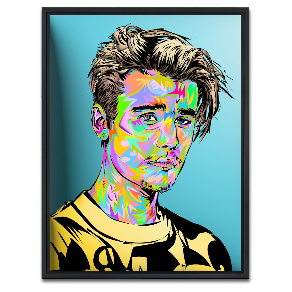 AUTO-MOCKUP WHITE | BIEBER Color | 1 Piece | Black Framed Canvas | group=3x4