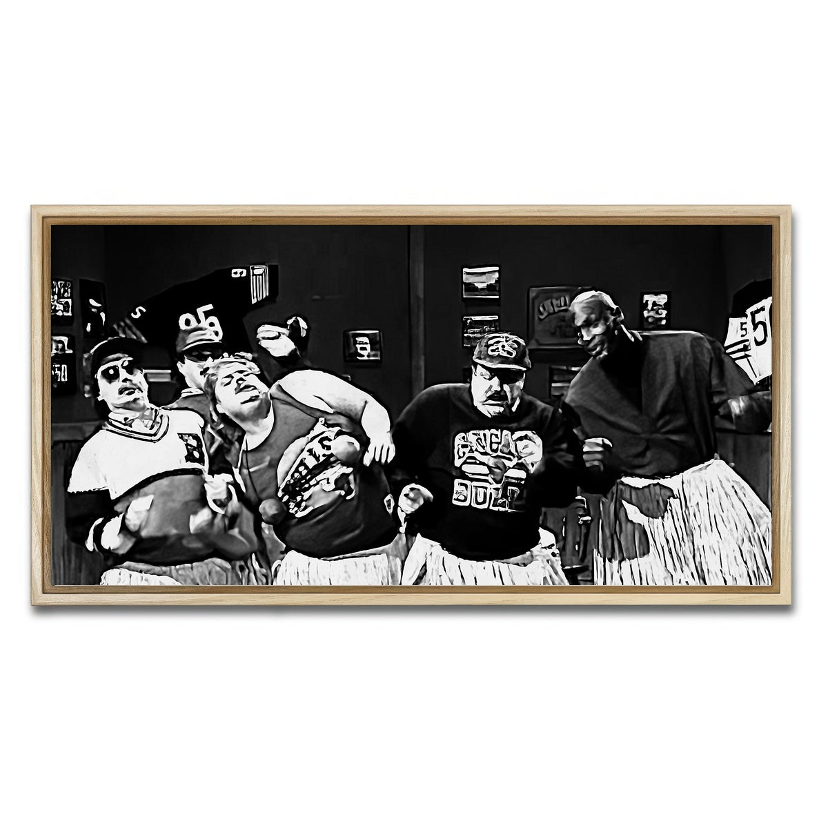 AUTO-MOCKUP WHITE | BILL SWERSKI & JORDAN Grayscale | 1 Piece | Natural Framed Canvas | group=2x1