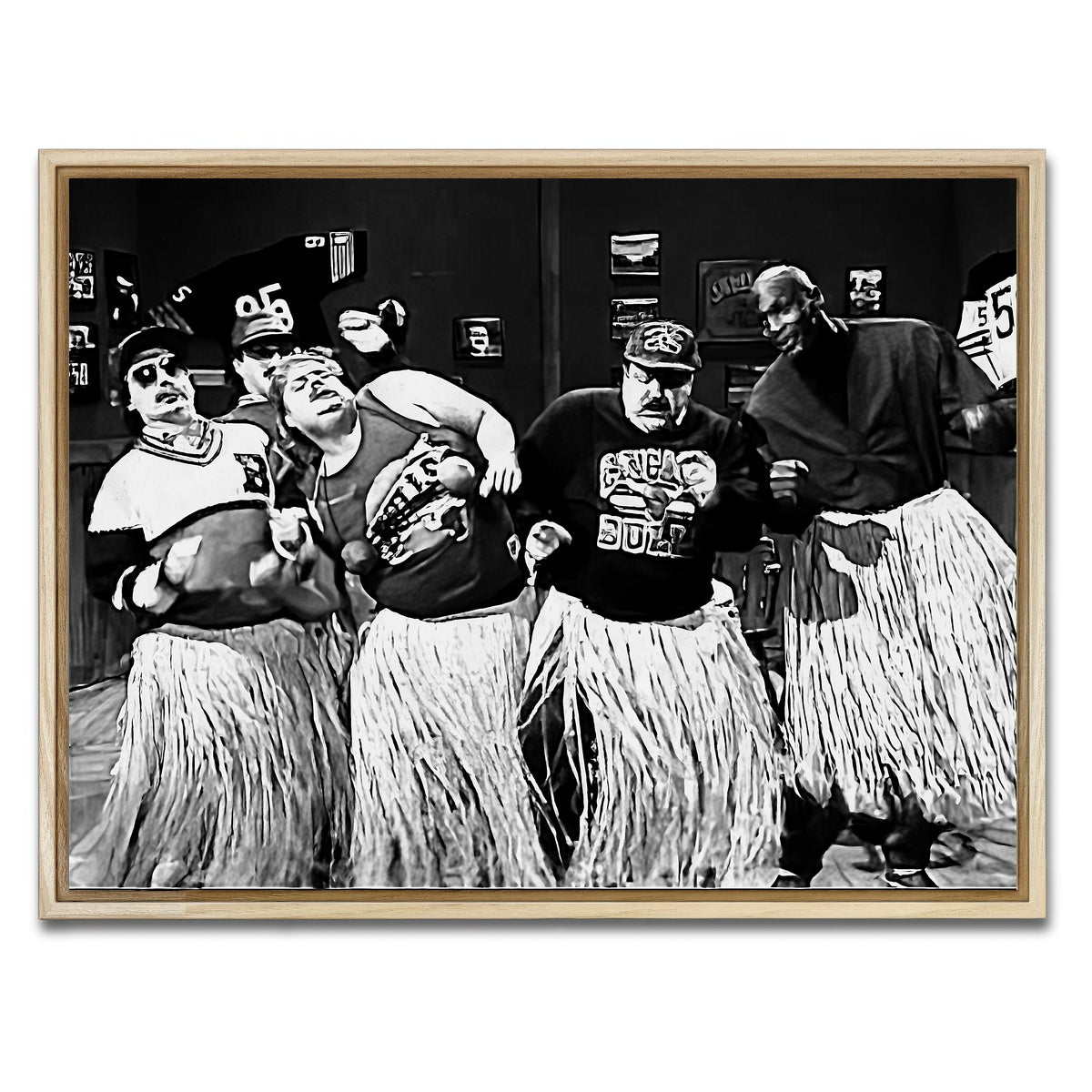 AUTO-MOCKUP WHITE | BILL SWERSKI & JORDAN Grayscale | 1 Piece | Natural Framed Canvas | group=4x3