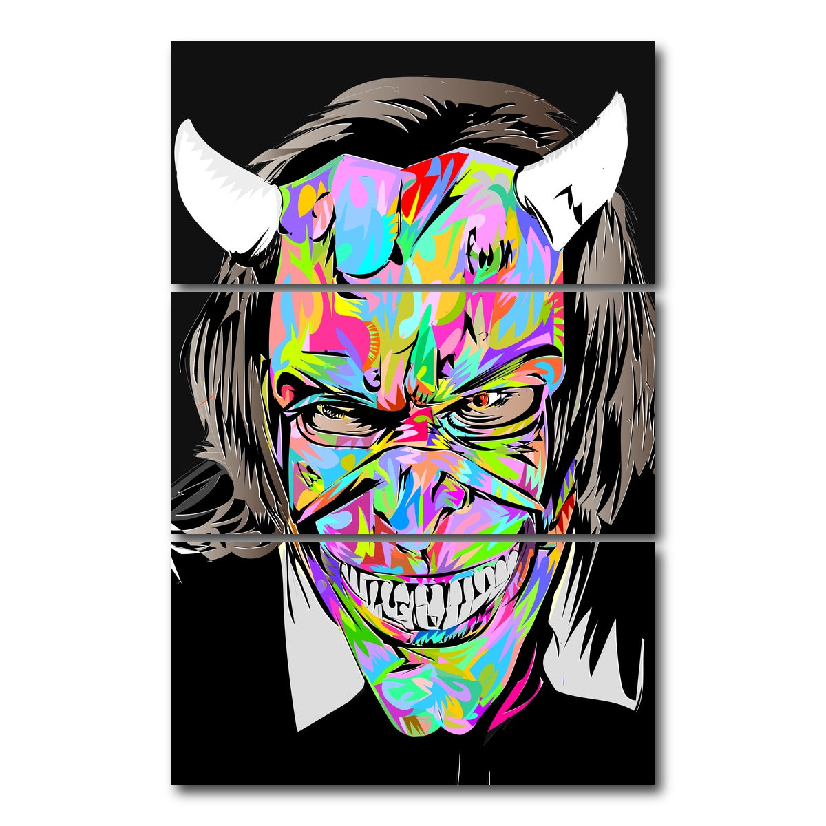 AUTO-MOCKUP WHITE | BLACK PHONE | 3 Piece | Gallery Wrap Canvas | group=12x24_stacked