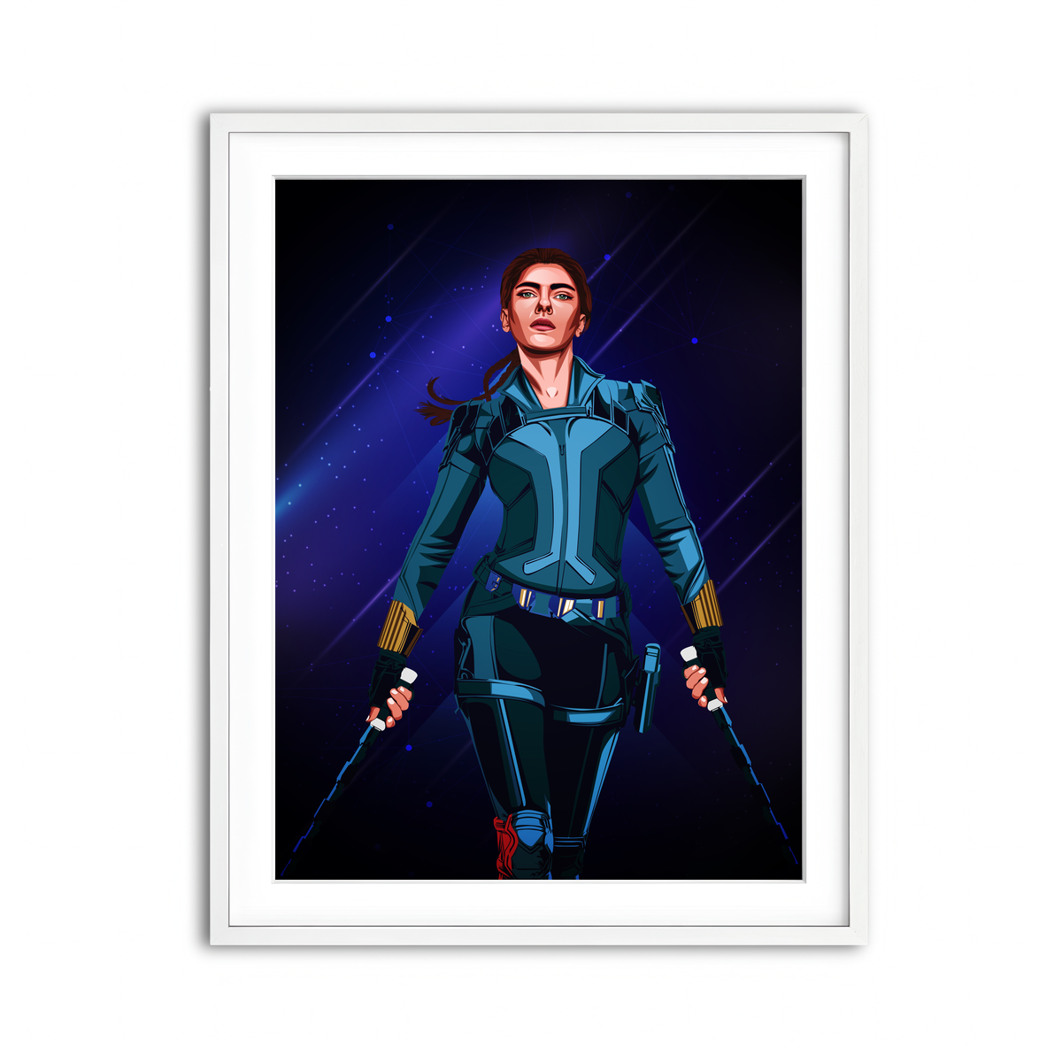 Framed Print 3x4 White