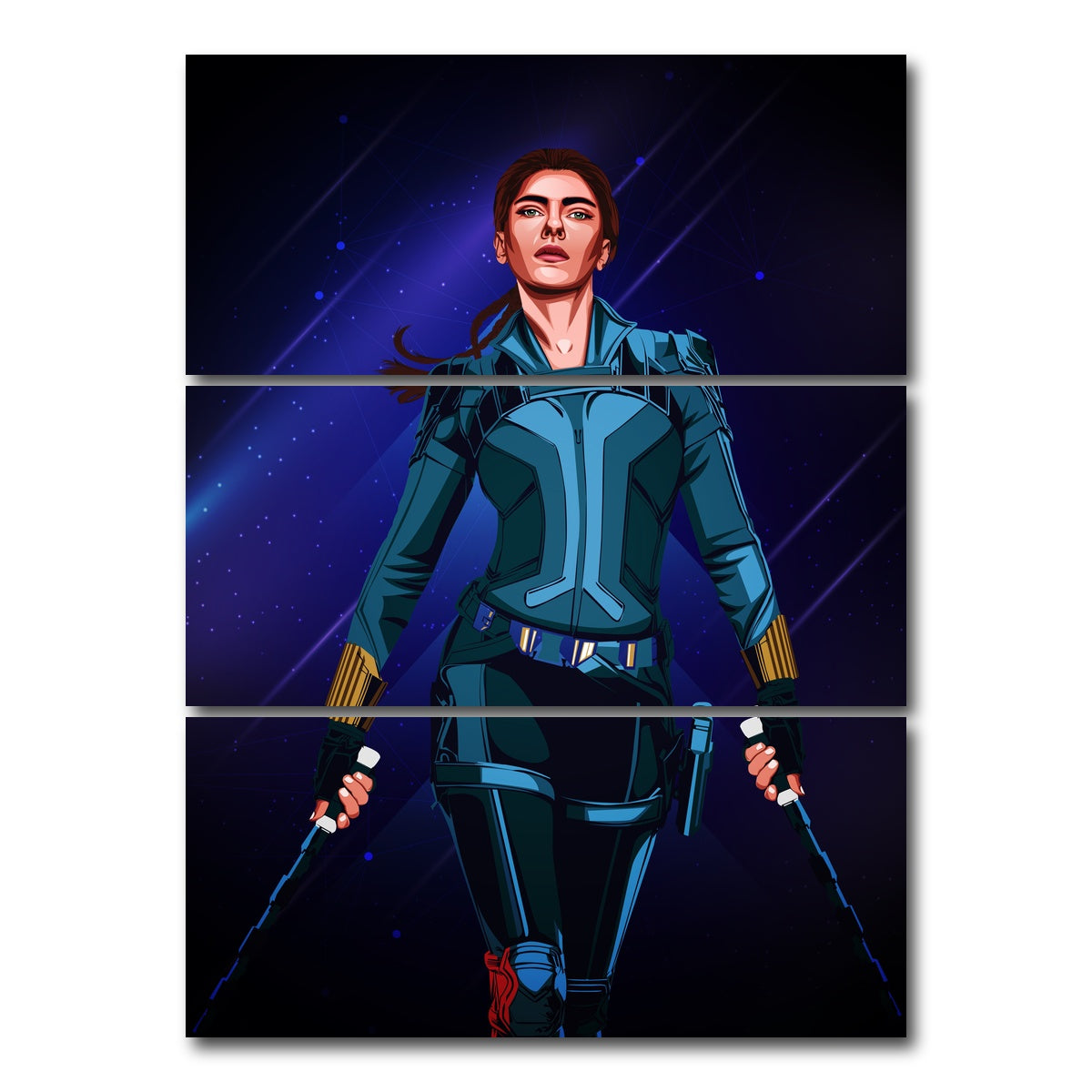 AUTO-MOCKUP WHITE | BLACK WIDOW | 3 Piece | Gallery Wrap Canvas | group=8x18_stacked