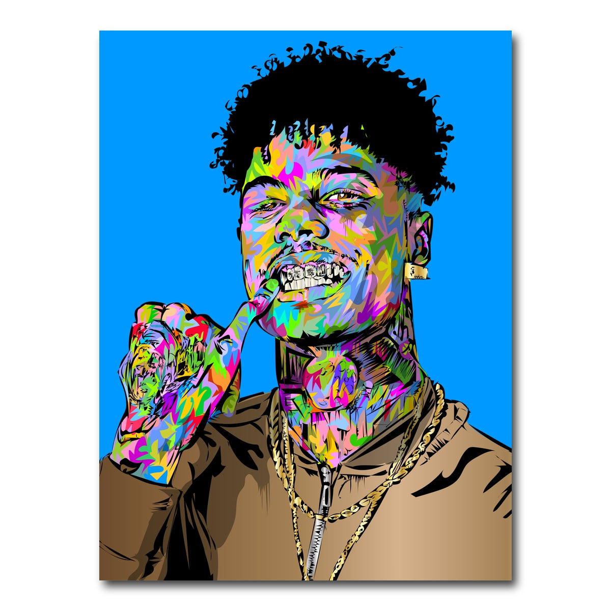 AUTO-MOCKUP WHITE | BLUE FACE | 1 Piece | Gallery Wrap Canvas | group=3x4