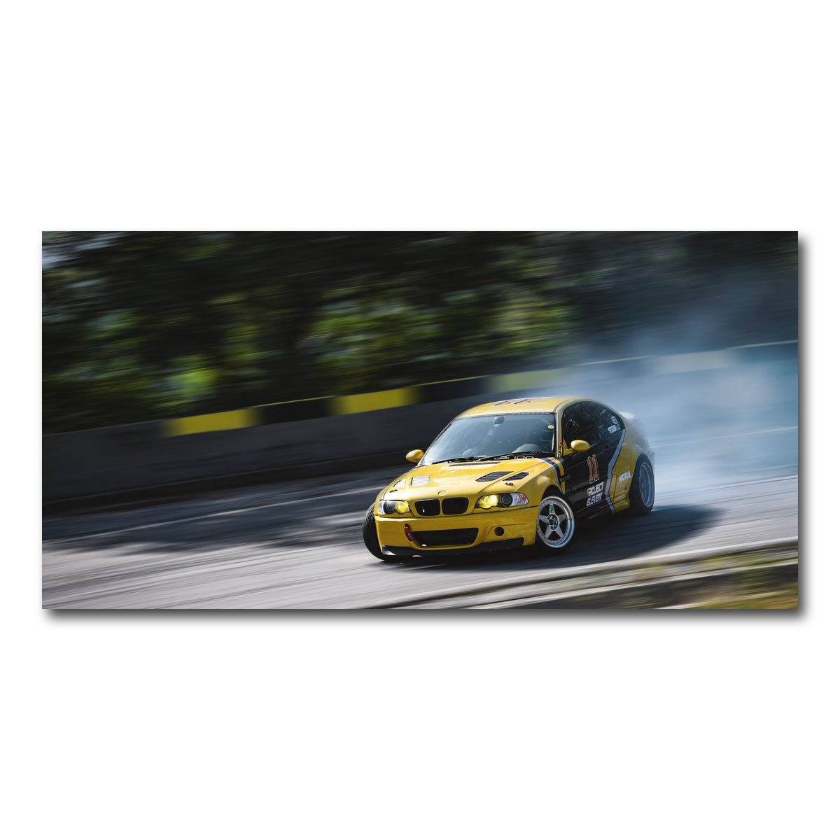 AUTO-MOCKUP WHITE | BMW Racing | 1 Piece | Gallery Wrap Canvas | group=2x1