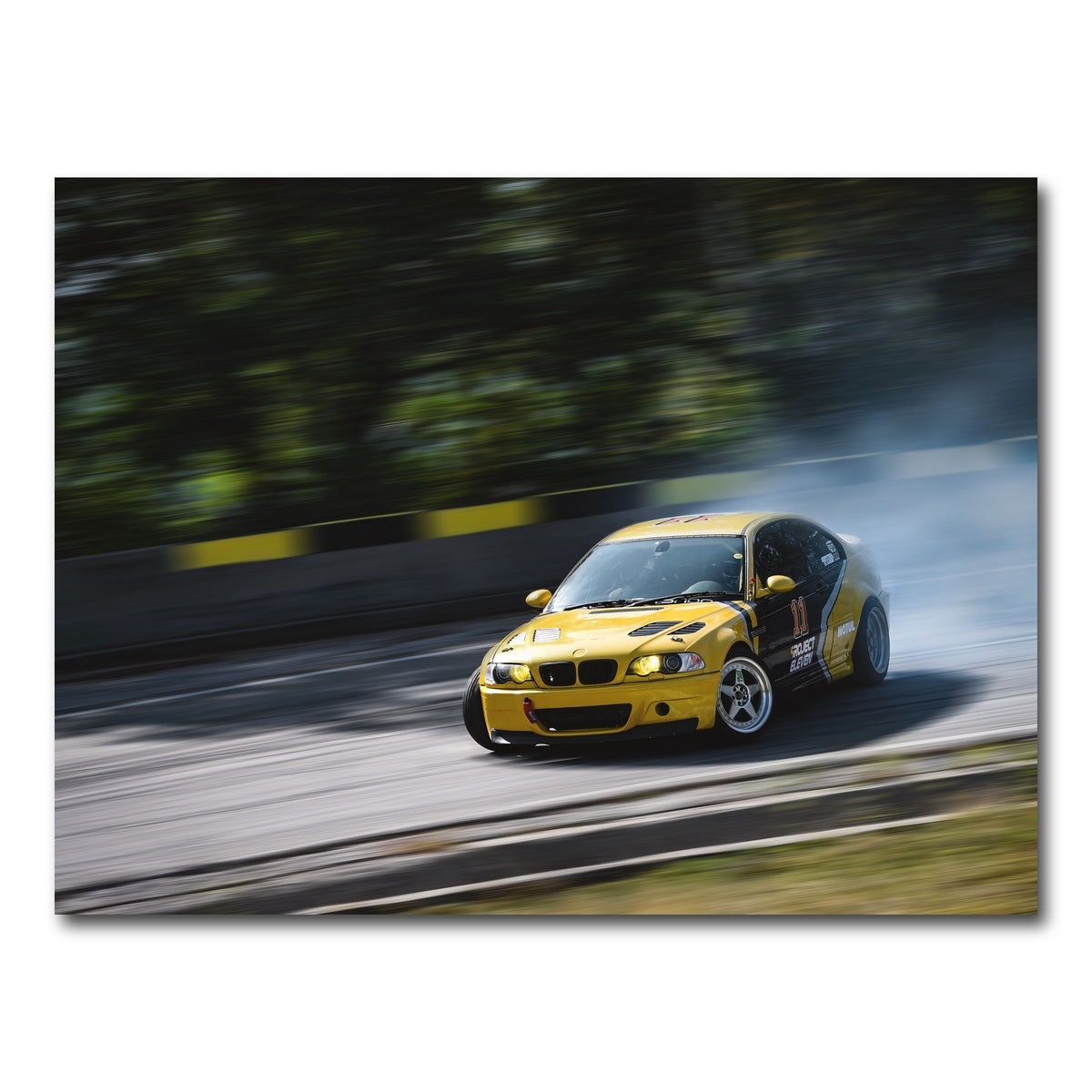 AUTO-MOCKUP WHITE | BMW Racing | 1 Piece | Gallery Wrap Canvas | group=4x3