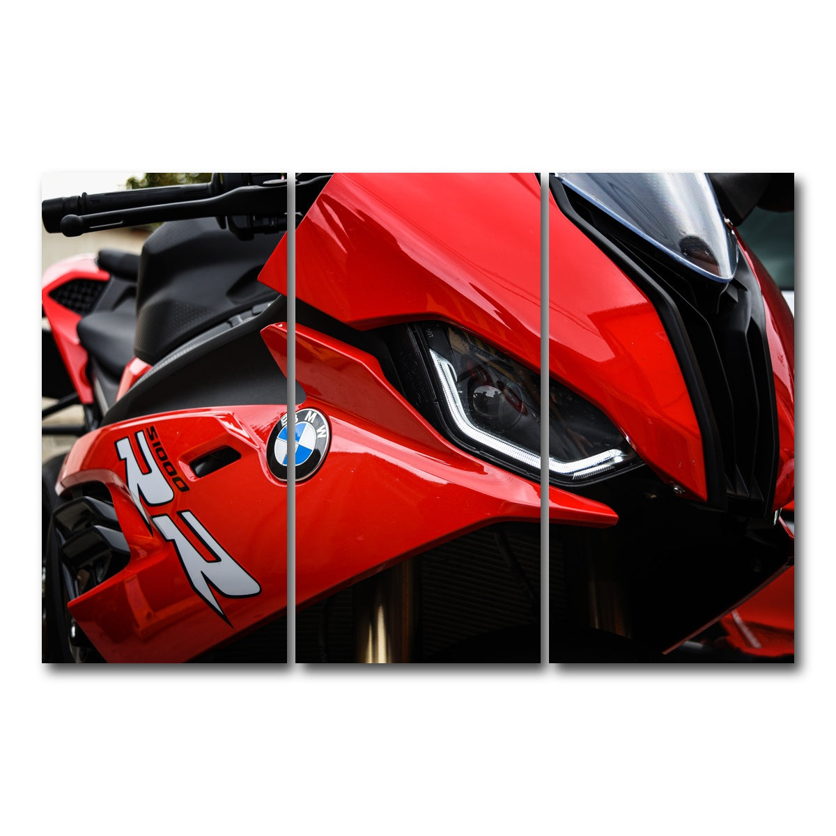 AUTO-MOCKUP WHITE | BMW S1000 | 3 Piece | Gallery Wrap Canvas | group=12x24