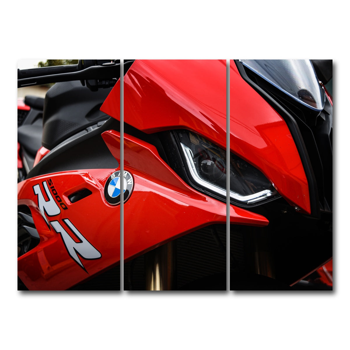 AUTO-MOCKUP WHITE | BMW S1000 | 3 Piece | Gallery Wrap Canvas | group=8x18