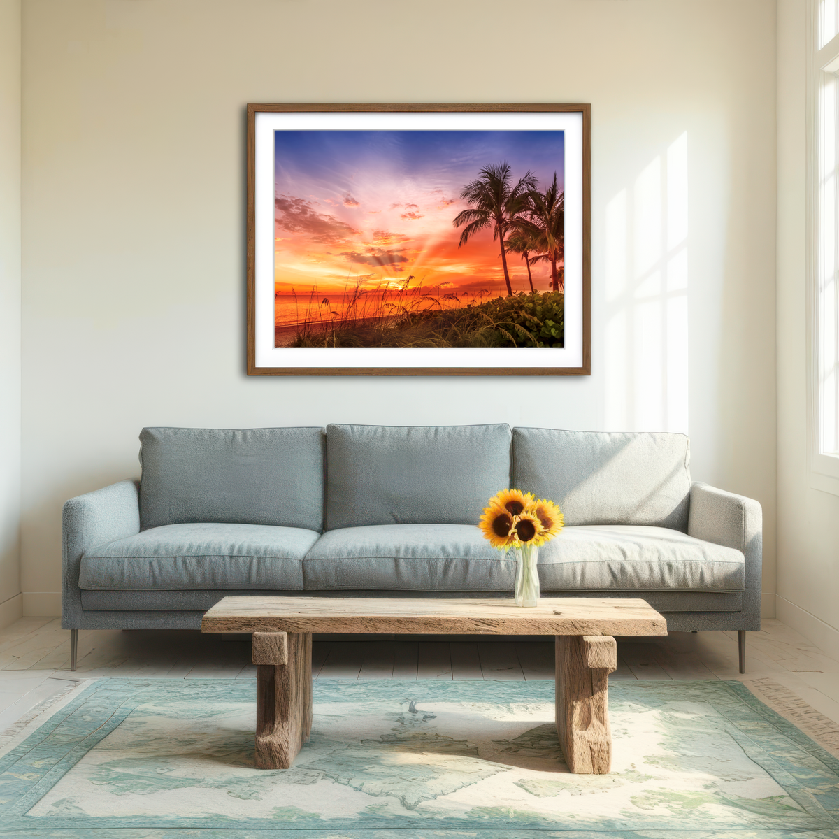AUTO-MOCKUP ROOM | BONITA BEACH Lovely Sunset Wall Art