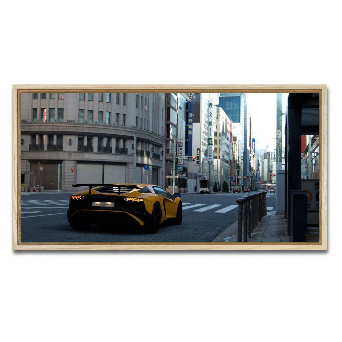 AUTO-MOCKUP WHITE | BOSS FIGHT | 1 Piece | Natural Framed Canvas | group=2x1