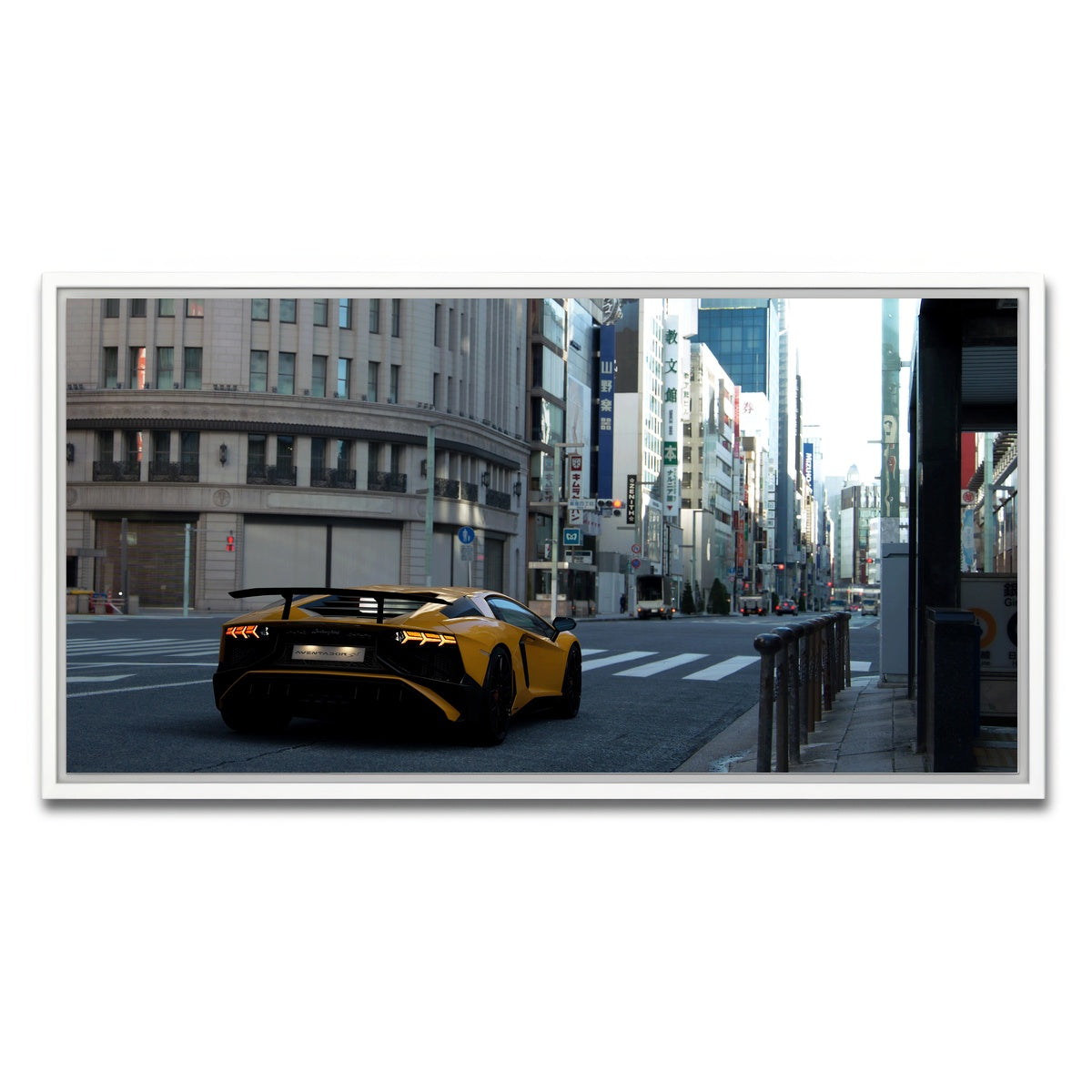 AUTO-MOCKUP WHITE | BOSS FIGHT | 1 Piece | White Framed Canvas | group=2x1