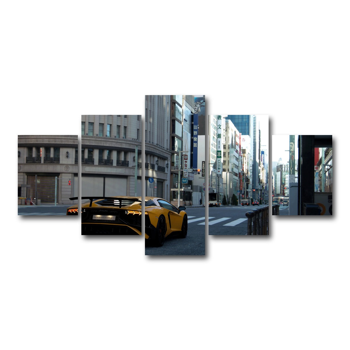 AUTO-MOCKUP WHITE | BOSS FIGHT | 5 Piece | Gallery Wrap Canvas | group=5_short